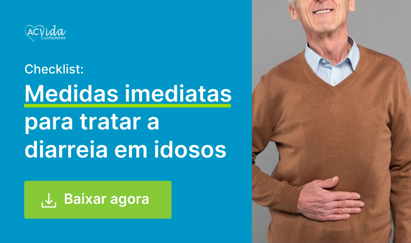 Diarreia em idosos é sinal de alerta para cuidadores e familiares